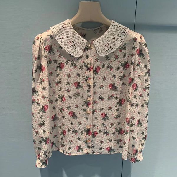women's blouses & shirts runway designers for women 2021 spring autumn elegant floral printed chiffon womens femme, White
women's blouses & shirts runway designers for women 2021 spring autumn elegant floral printed chiffon womens femme, White