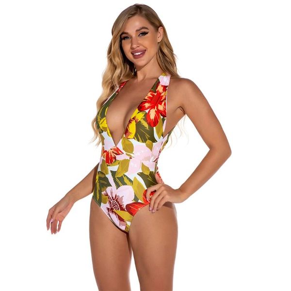 2021 new women flower printingone-piece swimsuit bikini neck strap waist bathing suit
2021 new women flower printingone-piece swimsuit bikini neck strap waist bathing suit