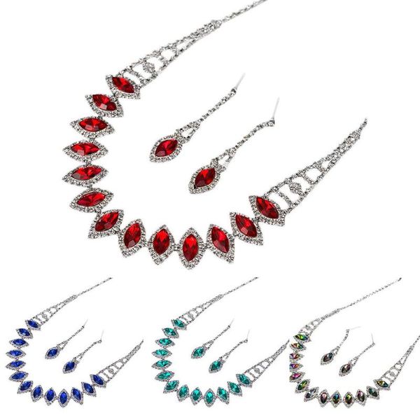 earrings & necklace rhinestone teardrop dangle stud wedding bridal jewelry set crystal pendants necklaces, Silver
earrings & necklace rhinestone teardrop dangle stud wedding bridal jewelry set crystal pendants necklaces, Silver