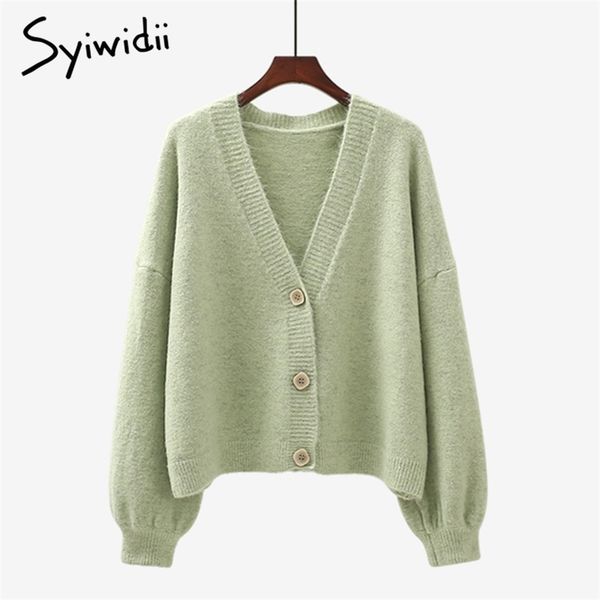 syiwidii green cardigans sweaters for women fall winter casual oversized knitted jacket v neck button up long sleeve coats 210914, White;black
syiwidii green cardigans sweaters for women fall winter casual oversized knitted jacket v neck button up long sleeve coats 210914, White;black