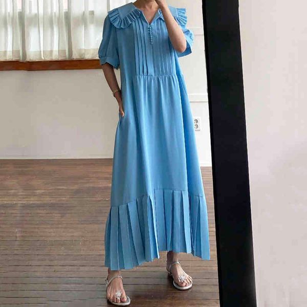 casual dresses korean version of french-style temperament toll collar wood ear pleating design splicing loose short-sleeved pleate, Black;gray
casual dresses korean version of french-style temperament toll collar wood ear pleating design splicing loose short-sleeved pleate, Black;gray