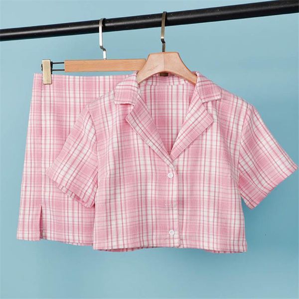 pink plaid notched sweet 2 piece sets women short sleeve patchwork t-shirt and split mini skirt set summer fashion ladies suits, Gray
pink plaid notched sweet 2 piece sets women short sleeve patchwork t-shirt and split mini skirt set summer fashion ladies suits, Gray
