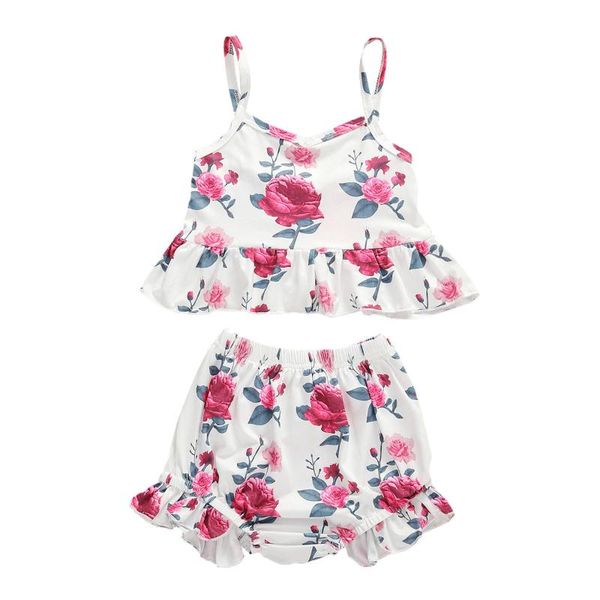 baby & children's 1-5years kid girls clothing set two-piece outfit ruffle tank shorts casual style clothes, White
baby & children's 1-5years kid girls clothing set two-piece outfit ruffle tank shorts casual style clothes, White