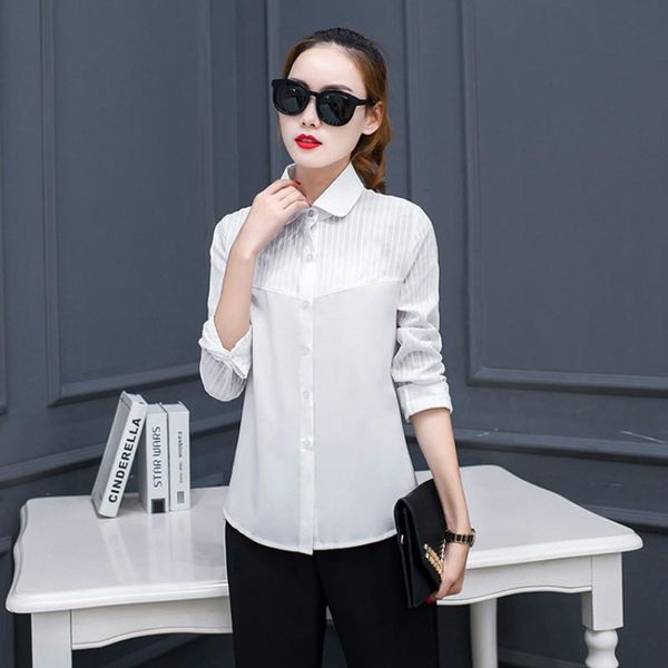 women's blouses & shirts 2021 white shirt long sleeve fashion work blouse stripe elegant female chiffon plus size sweet
women's blouses & shirts 2021 white shirt long sleeve fashion work blouse stripe elegant female chiffon plus size sweet