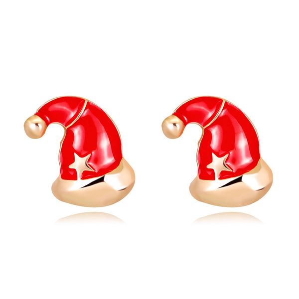 factory creative series fashion personality alloy oil dripping christmas hat popular earrings christmas
factory creative series fashion personality alloy oil dripping christmas hat popular earrings christmas
