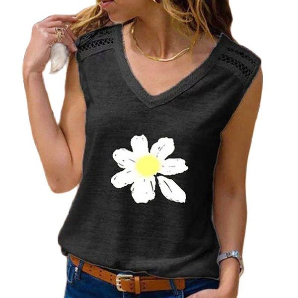 women's t-shirt 2021 printed women summer sleeveless casual ladies v-neck hollow out decoration plus sized s-5xl, White
women's t-shirt 2021 printed women summer sleeveless casual ladies v-neck hollow out decoration plus sized s-5xl, White