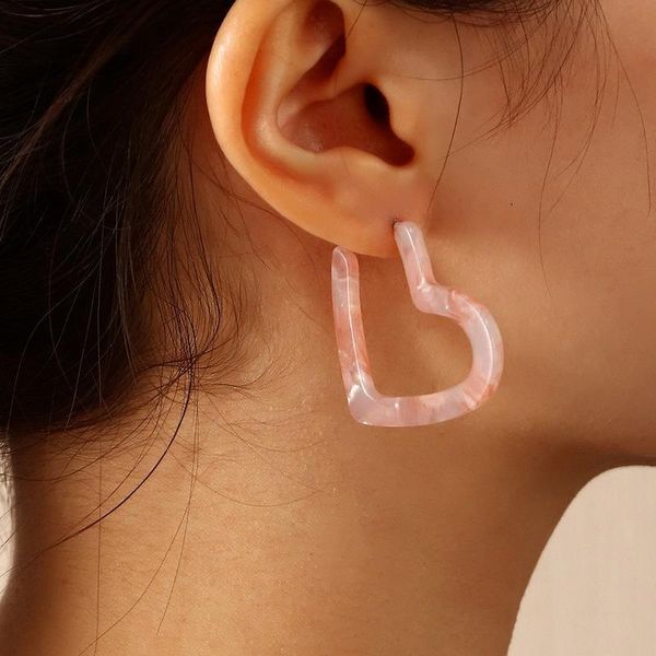 hoop & huggie pink heart cute acrylic earrings korean fashion geometric for women statement jewelry gifts oorbellen voor vrouwen, Golden;silver
hoop & huggie pink heart cute acrylic earrings korean fashion geometric for women statement jewelry gifts oorbellen voor vrouwen, Golden;silver