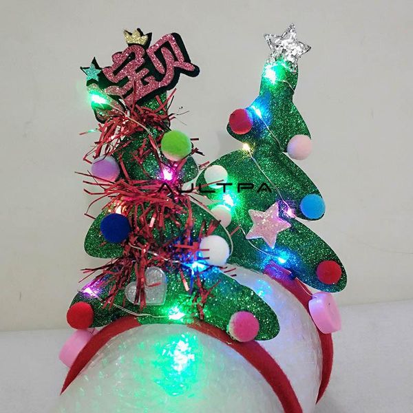 50pcs new led flashing christmas tree headband women girls hairbands hair accessories glow party supplies
50pcs new led flashing christmas tree headband women girls hairbands hair accessories glow party supplies