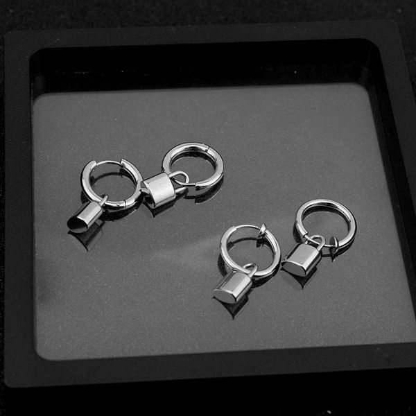 stud stainless steel lock men earrings south korean star of the same paragraph trendy kpop ornament wholesale, Golden;silver
stud stainless steel lock men earrings south korean star of the same paragraph trendy kpop ornament wholesale, Golden;silver