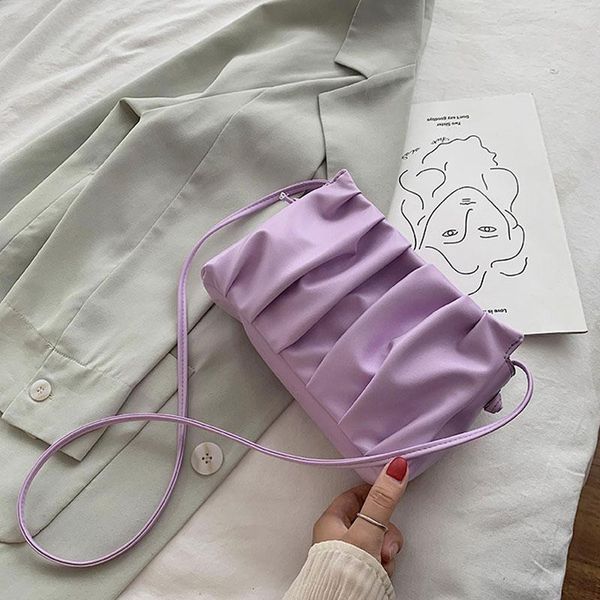 evening bags 2021 fashion women soft leather solid color pleated baguette small female concise zipper shoulder bag
evening bags 2021 fashion women soft leather solid color pleated baguette small female concise zipper shoulder bag
