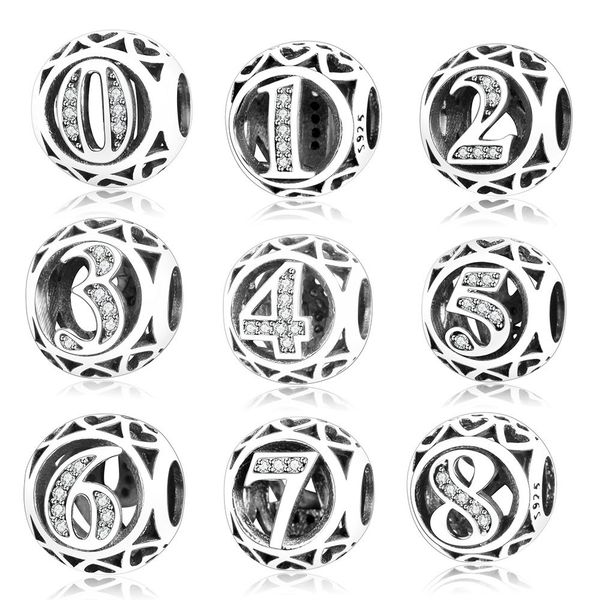 authentic 925 sterling silver number 0 1 2 3 4 5 6 7 8 9 beads fit original europe charm bracelets silver jewelry diy berloque q0531, Black
authentic 925 sterling silver number 0 1 2 3 4 5 6 7 8 9 beads fit original europe charm bracelets silver jewelry diy berloque q0531, Black