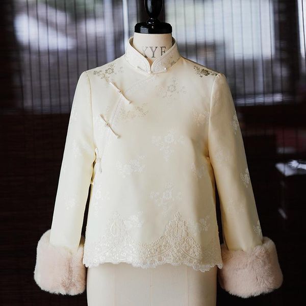ethnic clothing female autumn/winter 2021, the chinese style restoring ancient ways improved cheongsam tang suit small coat, Red
ethnic clothing female autumn/winter 2021, the chinese style restoring ancient ways improved cheongsam tang suit small coat, Red
