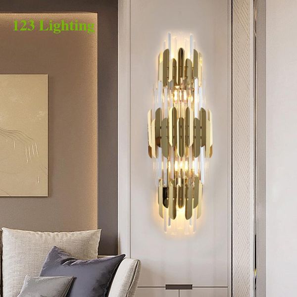 wall lamp moderd led foyer light gold stainless steel crystal restaurant bedroom 90-260v replaceable bulb loft deco
wall lamp moderd led foyer light gold stainless steel crystal restaurant bedroom 90-260v replaceable bulb loft deco