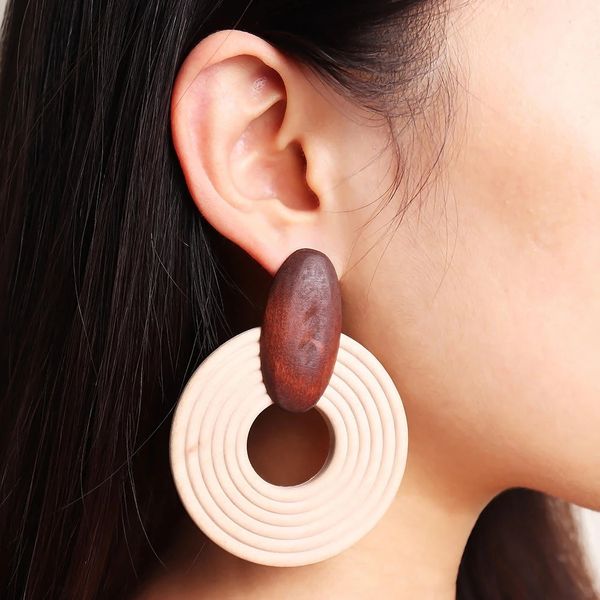 dangle chandelier handmade ethnic round earringes retro wood brown vintage women earring, Silver
dangle chandelier handmade ethnic round earringes retro wood brown vintage women earring, Silver