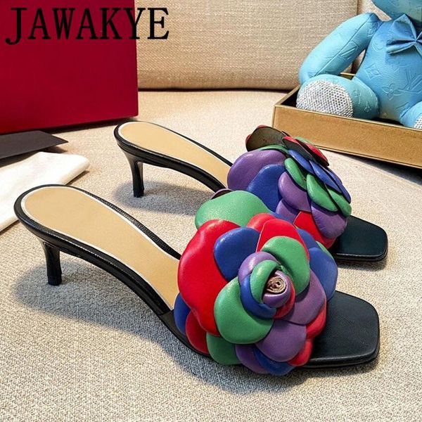 sandals designer tailor flower high heels woman slippers genuine leather square toe slides women shoes slip on runway 2021, Black
sandals designer tailor flower high heels woman slippers genuine leather square toe slides women shoes slip on runway 2021, Black