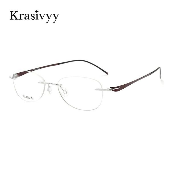 fashion sunglasses frames krasivyy eyewear frame women brand designer pure titanium rimless optical prescription glasses screwless eyeglasse, Black
fashion sunglasses frames krasivyy eyewear frame women brand designer pure titanium rimless optical prescription glasses screwless eyeglasse, Black