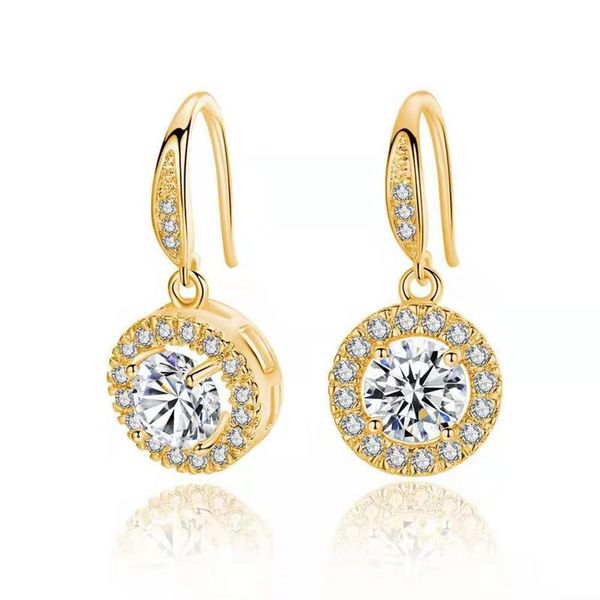hoop & huggie classic round inlaid small zircon earrings shiny crystal fashion ladies jewelry gifts, Golden;silver
hoop & huggie classic round inlaid small zircon earrings shiny crystal fashion ladies jewelry gifts, Golden;silver