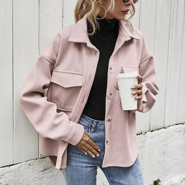 women's jackets winter coat solid color turn-down collar woolen single-breasted long sleeve jacket for women autumn vintage, Black;brown
women's jackets winter coat solid color turn-down collar woolen single-breasted long sleeve jacket for women autumn vintage, Black;brown