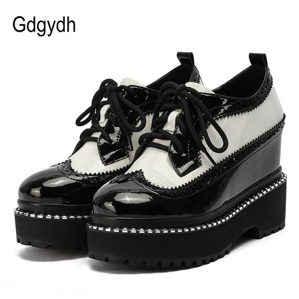 dress shoes gdgydh 2021 spring platform leather women oxford street style thick bottom ladies party increased internal pumps, Black
dress shoes gdgydh 2021 spring platform leather women oxford street style thick bottom ladies party increased internal pumps, Black