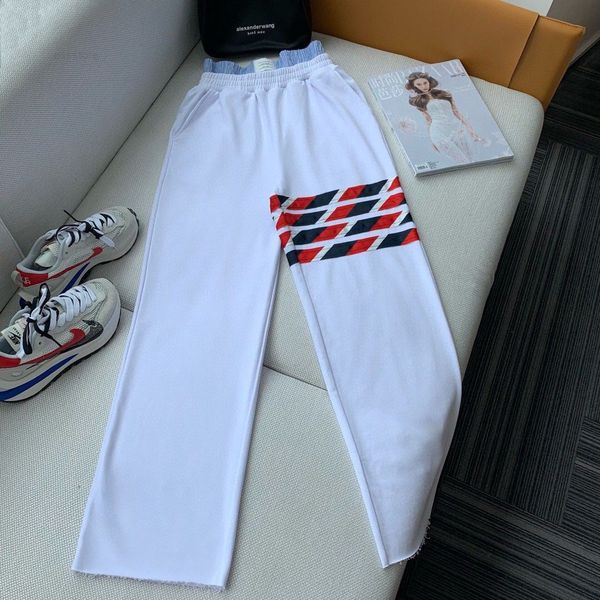 pants trousers trendy classic four bar printed double waist casual women's summer high loose sports straight, Black;white
pants trousers trendy classic four bar printed double waist casual women's summer high loose sports straight, Black;white