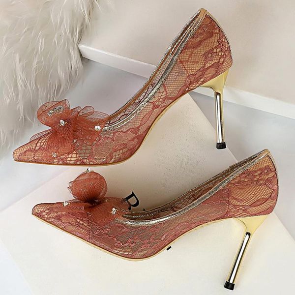 dress shoes 2021 women 8.5cm high heels purple luxury summer valentine pumps stiletto crystal mesh lace bowknot scarpins, Black
dress shoes 2021 women 8.5cm high heels purple luxury summer valentine pumps stiletto crystal mesh lace bowknot scarpins, Black