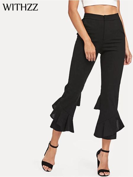 women's pants & capris withzz micro-elastic solid color casual for women flares fashionable trousers clothes black, Black;white
women's pants & capris withzz micro-elastic solid color casual for women flares fashionable trousers clothes black, Black;white