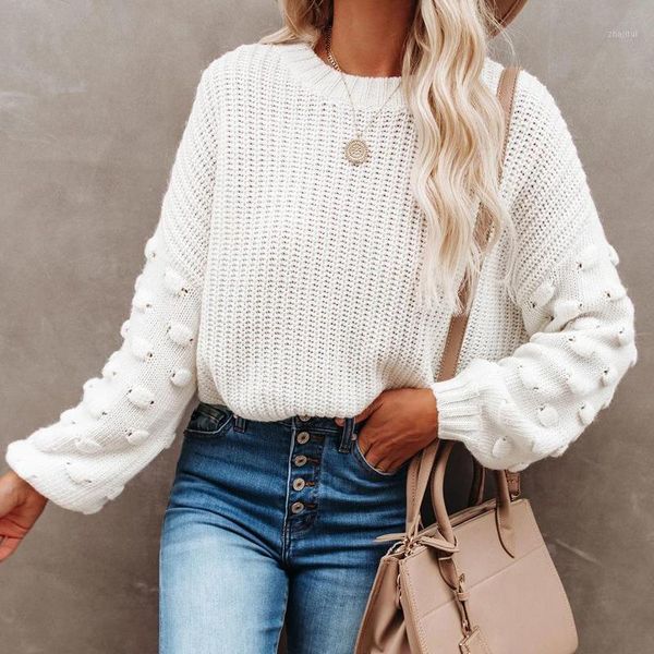 women's sweaters women knitted sweater stylish long sleeve round neck fashion knitwear pullovers for shopping daily wear, White;black
women's sweaters women knitted sweater stylish long sleeve round neck fashion knitwear pullovers for shopping daily wear, White;black