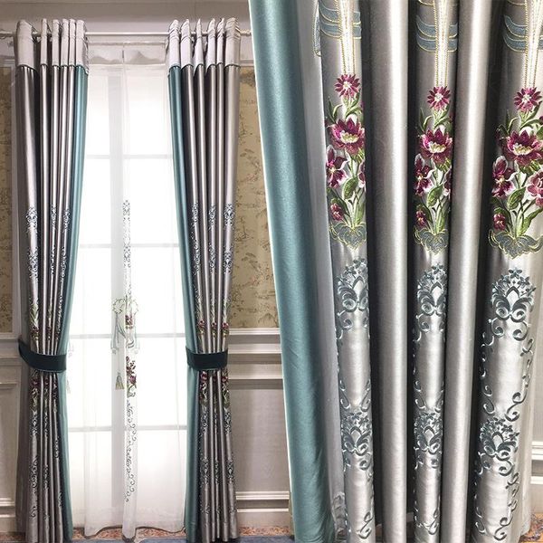 curtain & drapes american luxury living room high grade imitation silk satin embroidery modern european cloth curtains for
curtain & drapes american luxury living room high grade imitation silk satin embroidery modern european cloth curtains for
