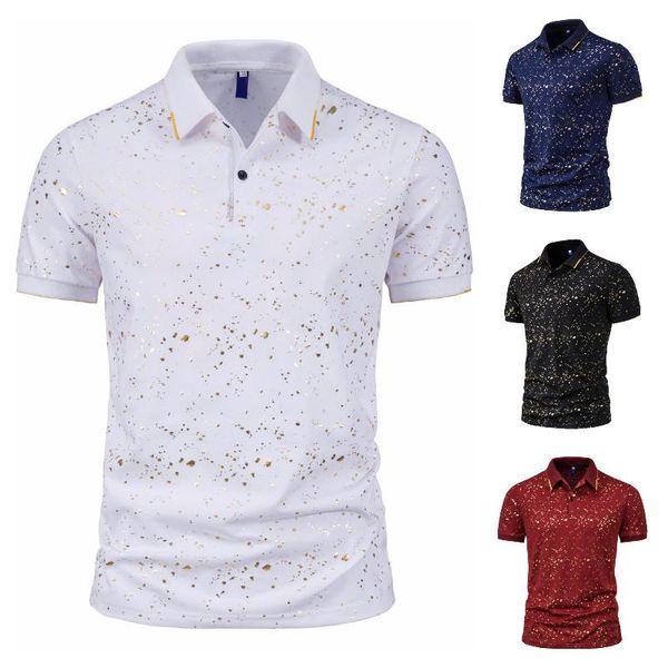 men's polos mens dots bronzing print short sleeve shirts summer oversized fashion white shirt tee homme de marque, White;black
men's polos mens dots bronzing print short sleeve shirts summer oversized fashion white shirt tee homme de marque, White;black