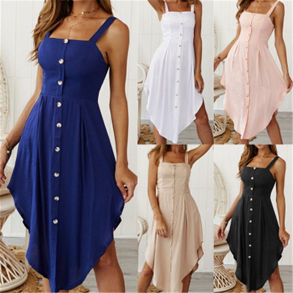 2021 plus harajuku office lady solid summer women elegant sleeveless button sling vestidos verano new fashion c528, Black;gray
2021 plus harajuku office lady solid summer women elegant sleeveless button sling vestidos verano new fashion c528, Black;gray