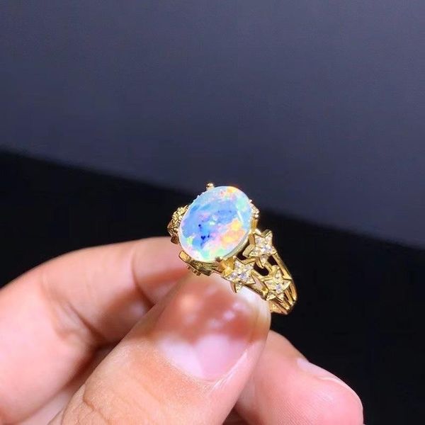 cluster rings engagement for women wedding 925 sterling silver natural opal 8*10 ring, Golden;silver
cluster rings engagement for women wedding 925 sterling silver natural opal 8*10 ring, Golden;silver