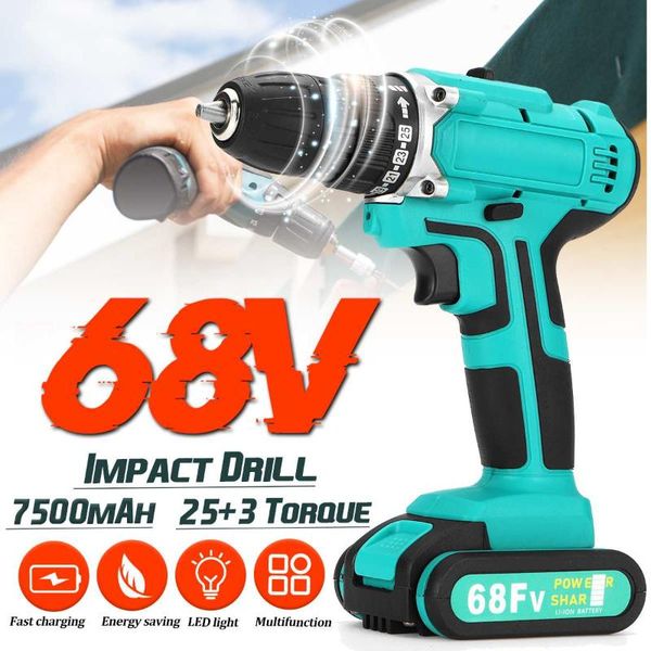 professiona electric drills 68vf brushless drill screwdriver wireless impact rechargeable 7500mah batteries 3 funtion powerful
professiona electric drills 68vf brushless drill screwdriver wireless impact rechargeable 7500mah batteries 3 funtion powerful