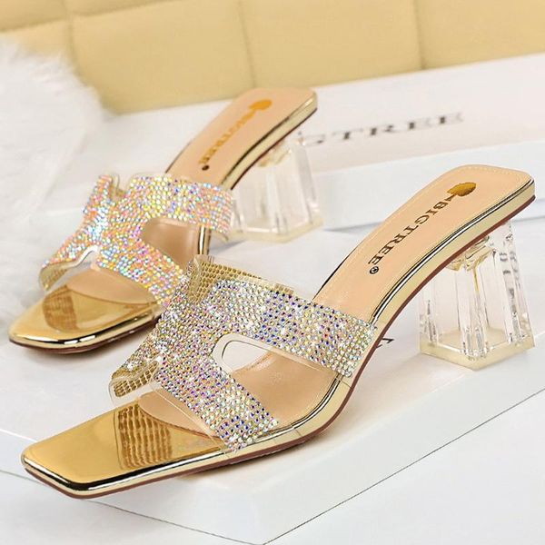 dress shoes women sandals slides transparent heels fashion middle heel thick ladies slippers, Black
dress shoes women sandals slides transparent heels fashion middle heel thick ladies slippers, Black