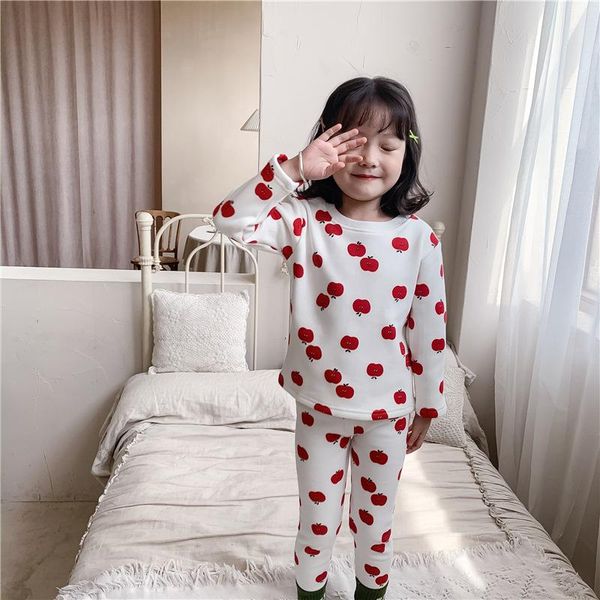 pajamas 2021 autumn winter girls pyjamas clothes set fruit apples carrots pattern fleece lining cute baby boys nightclothes, Blue;red
pajamas 2021 autumn winter girls pyjamas clothes set fruit apples carrots pattern fleece lining cute baby boys nightclothes, Blue;red