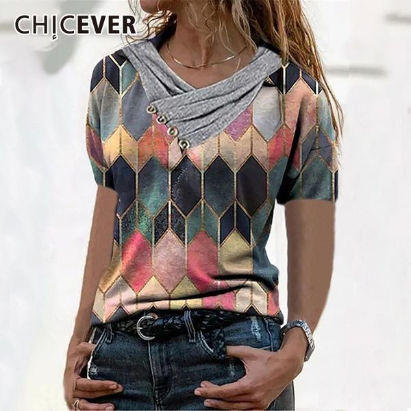 women's t-shirt chicever patchwork multicolor t shirt for women v neck short sleeve hit color loose elastic shirts female 2021 summer c, White
women's t-shirt chicever patchwork multicolor t shirt for women v neck short sleeve hit color loose elastic shirts female 2021 summer c, White