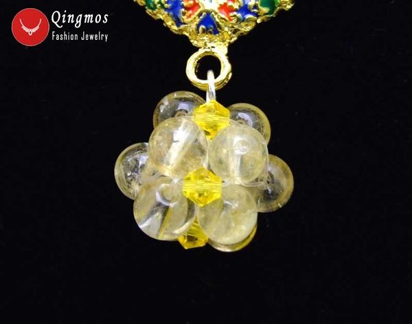 pendant necklaces qingmos natural yellow crystal necklace for women with 4-5mm handwork weaving 20mm ball stone jewelry, Silver
pendant necklaces qingmos natural yellow crystal necklace for women with 4-5mm handwork weaving 20mm ball stone jewelry, Silver