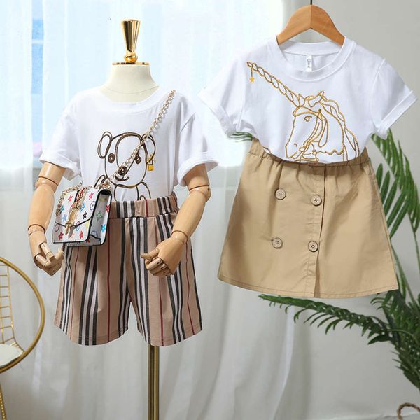 clothing 2021 summer fashion children's korean bear t-shirt striped shorts set for boys and girls, White
clothing 2021 summer fashion children's korean bear t-shirt striped shorts set for boys and girls, White