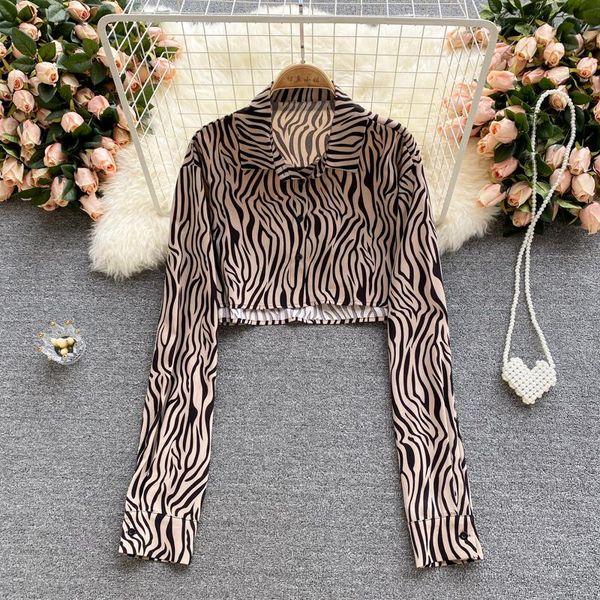 women's polos european and american retro leopard print sunscreen long-sleeved shirt women summer all-match short trendy, White
women's polos european and american retro leopard print sunscreen long-sleeved shirt women summer all-match short trendy, White