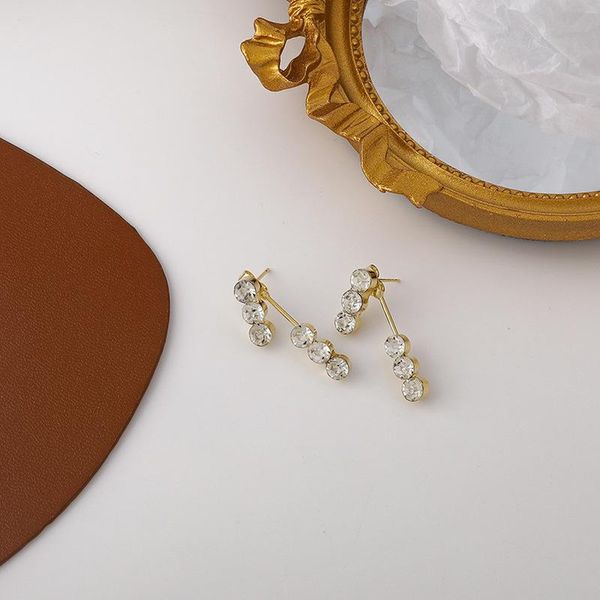 dangle & chandelier temperament french female jewelry exquisite simple zircon earrings korean fashion women's accessories, Silver
dangle & chandelier temperament french female jewelry exquisite simple zircon earrings korean fashion women's accessories, Silver