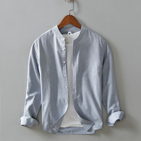 2021 new 6 colors stand collar gray brand fashion shirts for men solid trend comfortable shirt mens camisa chemise sltu, White;black
2021 new 6 colors stand collar gray brand fashion shirts for men solid trend comfortable shirt mens camisa chemise sltu, White;black