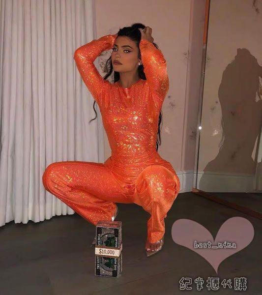 women's jumpsuits & rompers celebrity long sleeve orange bright jumpsuit evening party, Black;white
women's jumpsuits & rompers celebrity long sleeve orange bright jumpsuit evening party, Black;white