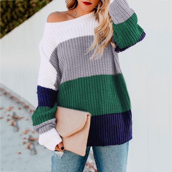 women's sweaters striped sweater women autumn winter korean style loose pullover harajuku streetwear casual long sleeve couples knitwea, White;black
women's sweaters striped sweater women autumn winter korean style loose pullover harajuku streetwear casual long sleeve couples knitwea, White;black