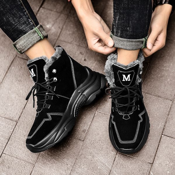 swonco men's winter high snow boots superior warm male skin stuffed shoes 4k0s, Black
swonco men's winter high snow boots superior warm male skin stuffed shoes 4k0s, Black