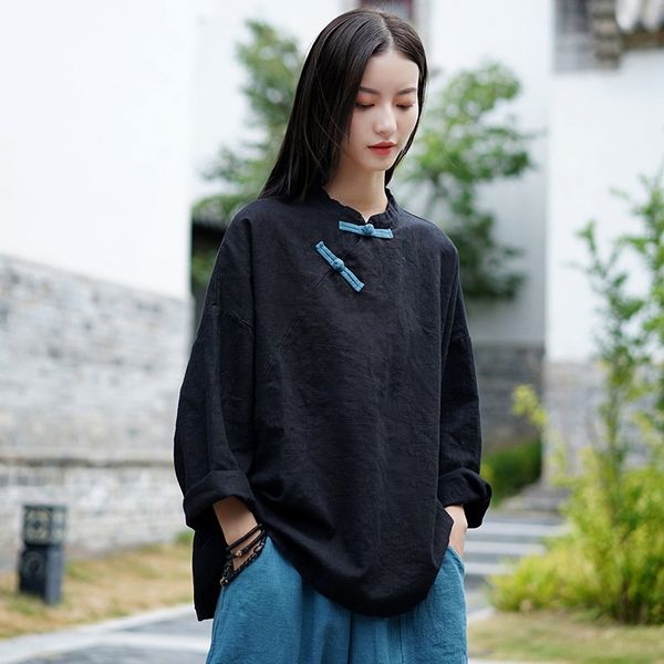 chinese style clothing women t-shirt new spring cotton linen hanfu long sleeve loose vintage blouse and women 11615, Red
chinese style clothing women t-shirt new spring cotton linen hanfu long sleeve loose vintage blouse and women 11615, Red
