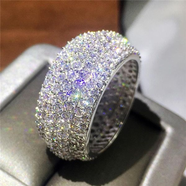cluster rings big luxury ring wieck full pave diamond cz 925 sterling silver simulated stones women wedding engagement band, Golden;silver
cluster rings big luxury ring wieck full pave diamond cz 925 sterling silver simulated stones women wedding engagement band, Golden;silver