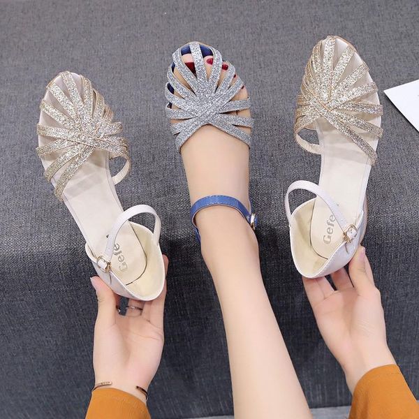 ankle strap fashion hollow out sequin ladies high heels dropshipping shoes women summer wedge sandals gladiator sadndalias mujer, Black
ankle strap fashion hollow out sequin ladies high heels dropshipping shoes women summer wedge sandals gladiator sadndalias mujer, Black