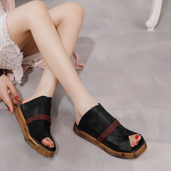 artdiya original womens slippers 2020 summer new platform shoes genuine leather retro personality peep toe sandals and slippers 194t#, Black
artdiya original womens slippers 2020 summer new platform shoes genuine leather retro personality peep toe sandals and slippers 194t#, Black