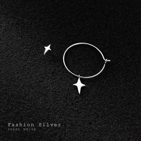hoop & huggie asymmetry earrings. 925 sterling silver fine jewelry star ear loop earrings piercing c-g8846, Golden;silver
hoop & huggie asymmetry earrings. 925 sterling silver fine jewelry star ear loop earrings piercing c-g8846, Golden;silver
