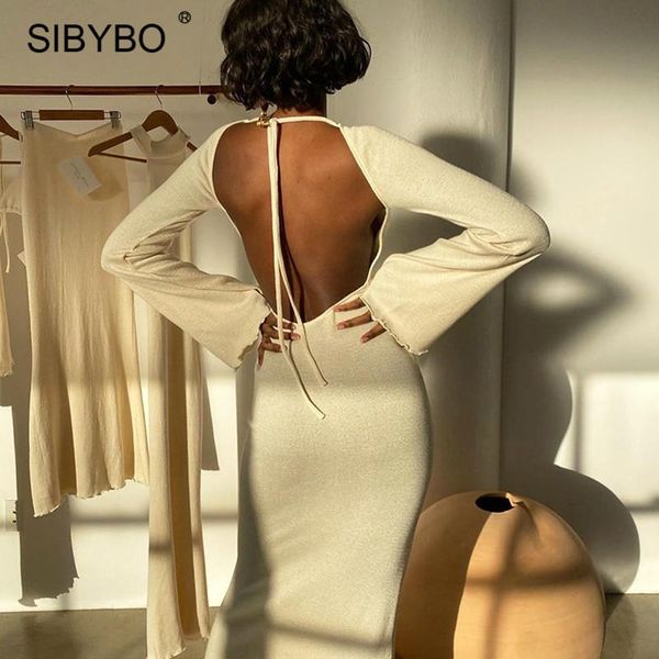 casual dresses sibybo knit flare sleeve long dress women o neck lace up bodycon femme outfits autumn backless wrap vestidos 2021, Black;gray
casual dresses sibybo knit flare sleeve long dress women o neck lace up bodycon femme outfits autumn backless wrap vestidos 2021, Black;gray