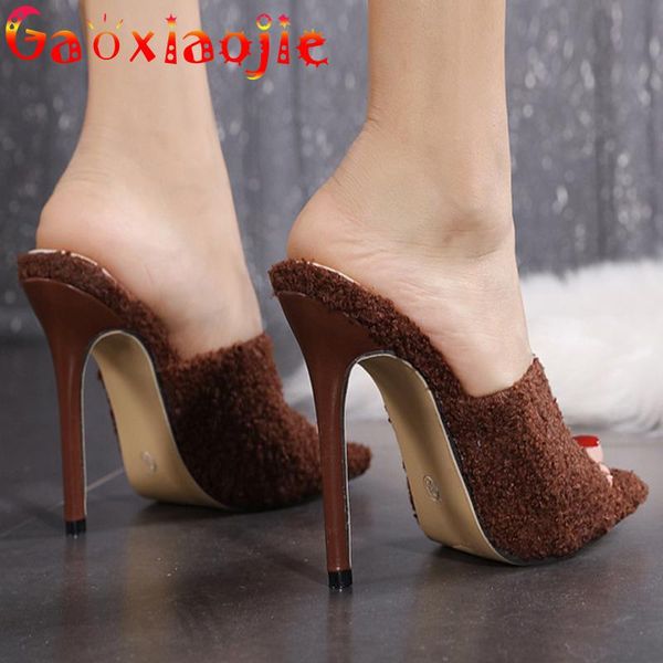 slippers gaoxiaojie woman shoes summer plush upper high heel women fashion square toe thin heels everyday office sandals, Black
slippers gaoxiaojie woman shoes summer plush upper high heel women fashion square toe thin heels everyday office sandals, Black